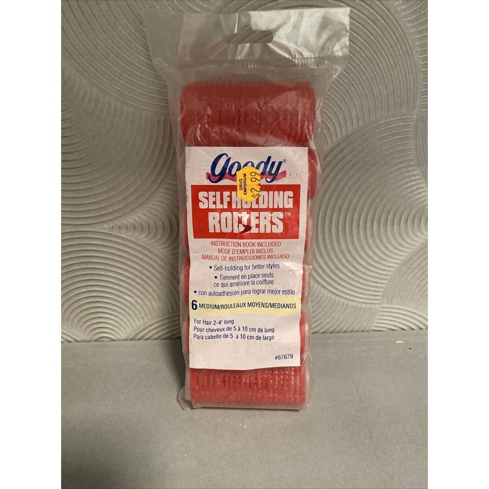 NOS Goody Self Holding Rollers 1995 Medium Set Of 6 #67679 (set of 2)